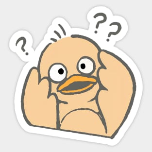 Confusion duck Sticker